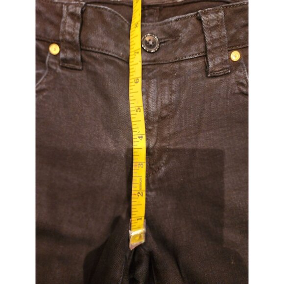 Sneak Peek Women's Black Flared Jeans Size 15/16 Mid-Rise Stretch Denim With Poc - Picture 2 of 13